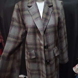 Plaid Women's Coat